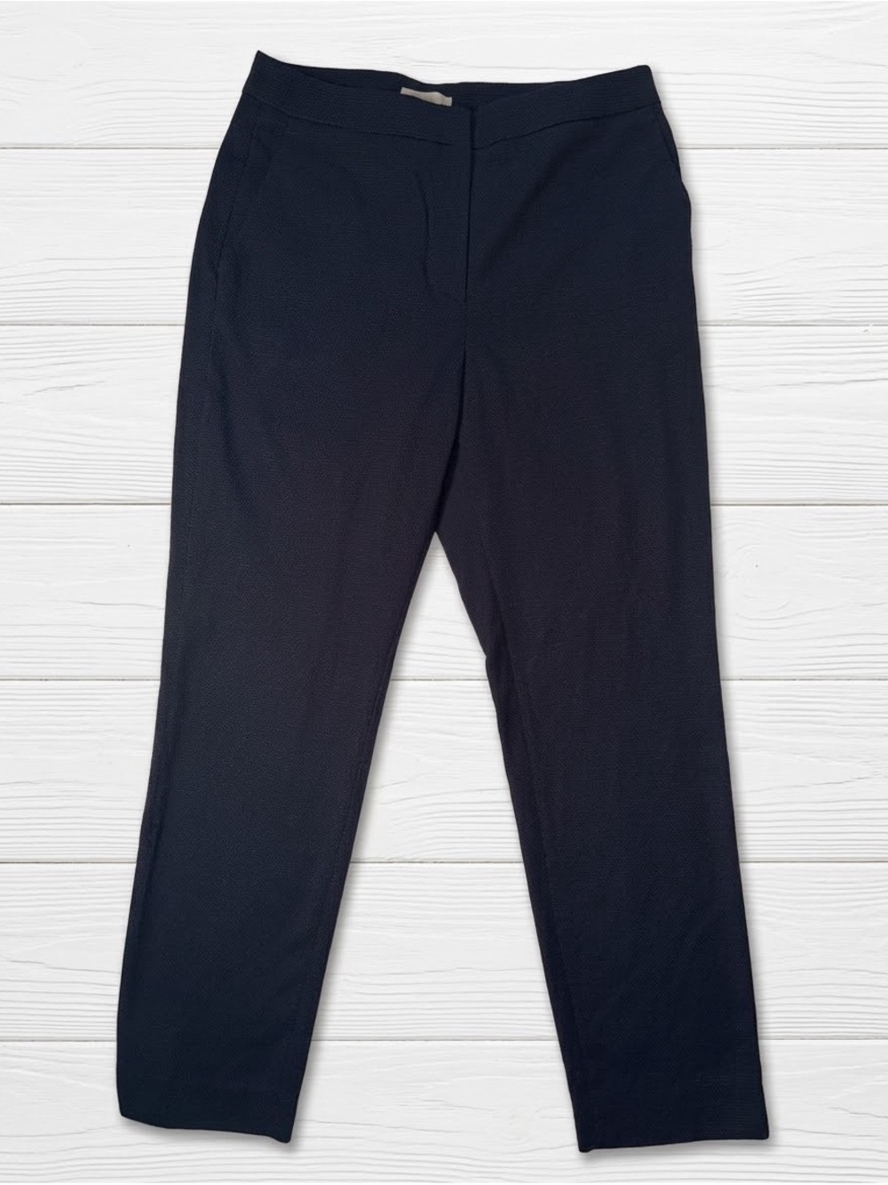 H&M Women's Navy Blue Ankle-Length Slacks Work Pants Size 6